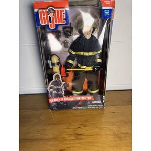 Hasbro GI Joe 12" Search & Rescue Firefighter Classic 2001 NIB Vintage